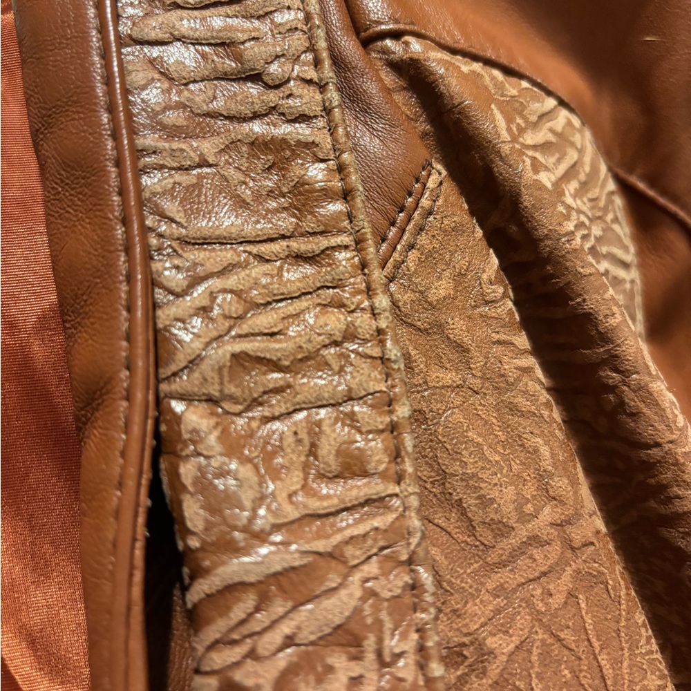 Talk of the Walk Vintage Brown Leather Jacket - Picture 3 of 14